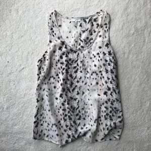 Joie Silk Animal Print Tank XS